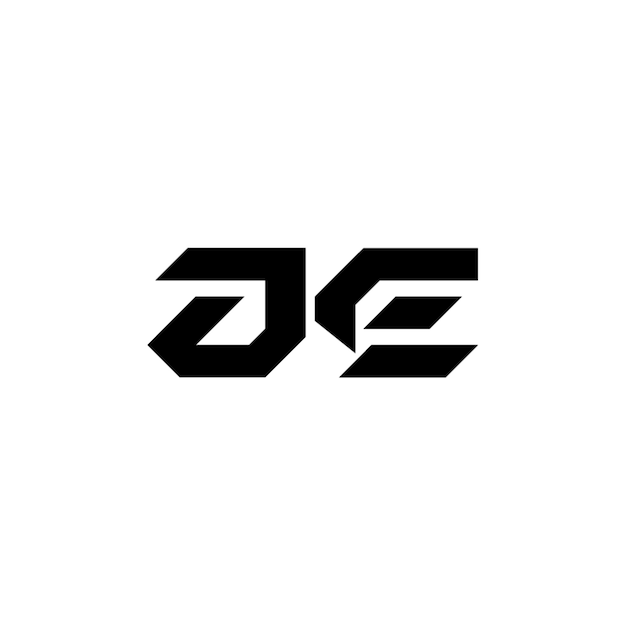 JE monograma diseño del logotipo letra texto nombre símbolo monocromático logotipo alfabeto carácter logotipo simple