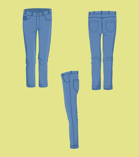 Vector jean design