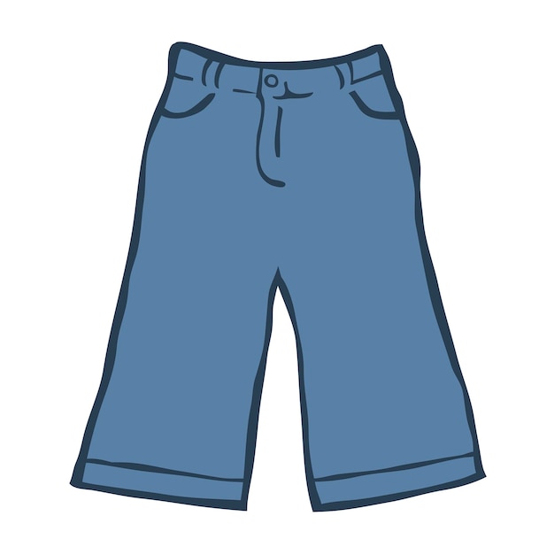 Jeans para un niño sobre un fondo blanco.