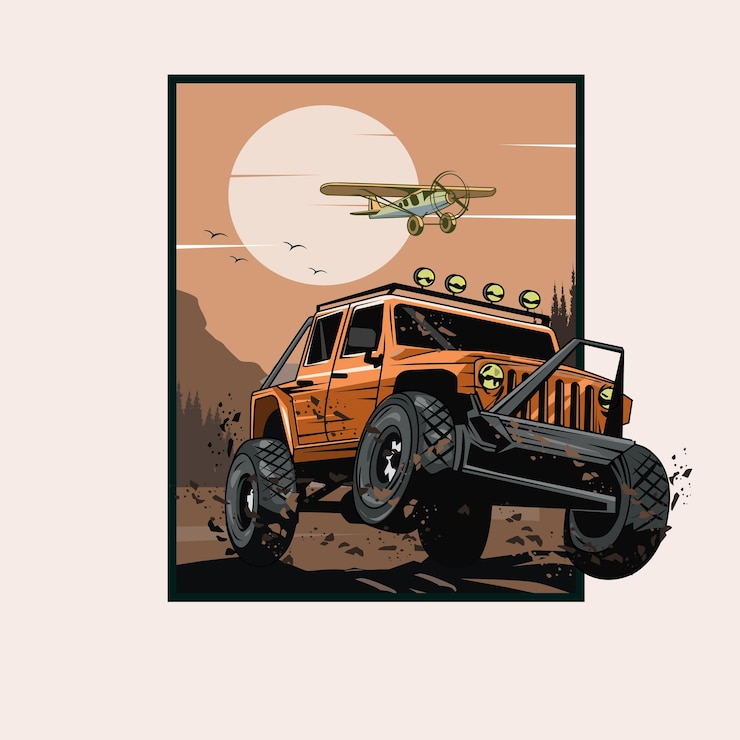 jeep extremo en el barro