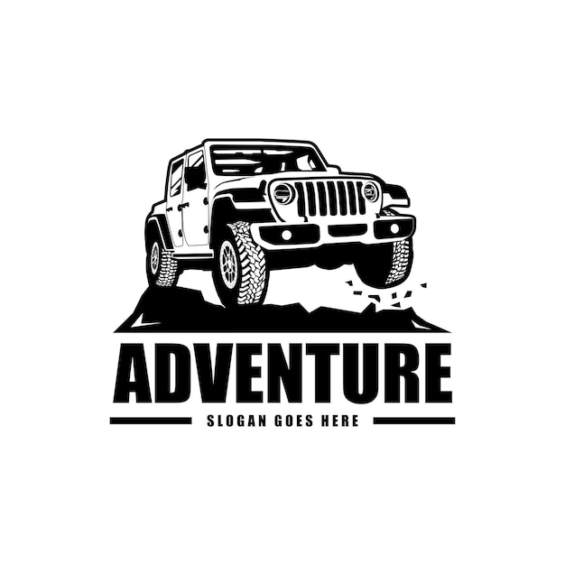 jeep vector logo offroad aventura 4x4 silueta