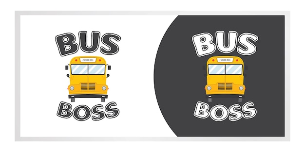Vector jefe de autobús, camiseta del conductor del autobús escolar, regreso a la escuela, vida del conductor del autobús escolar, camiseta de la vida del autobús