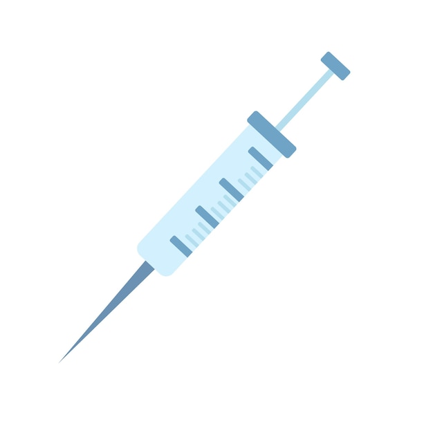 Jeringa la medicina vector ilustración de dibujos animados