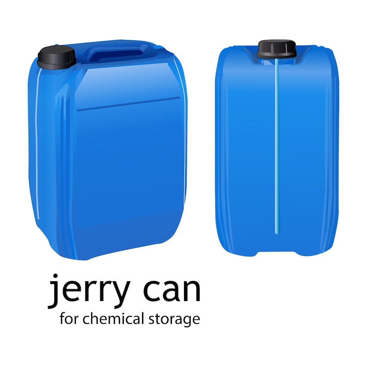 Vector jerry can dibujo basado en vectores de maqueta de ilustración 3d