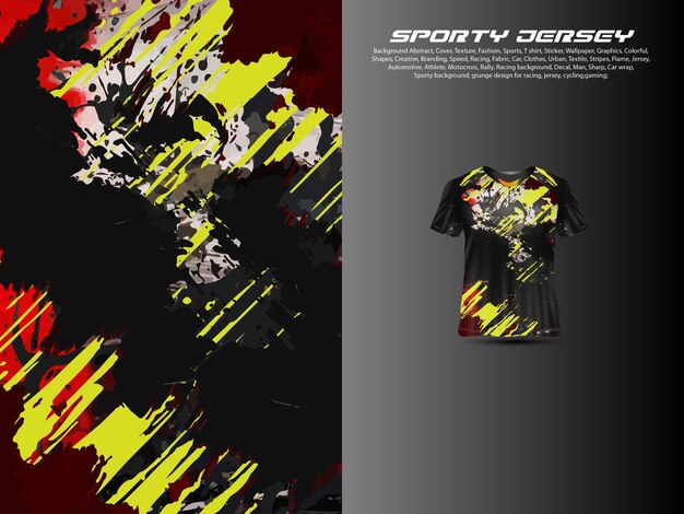 Jersey deportivo extremo grunge 3