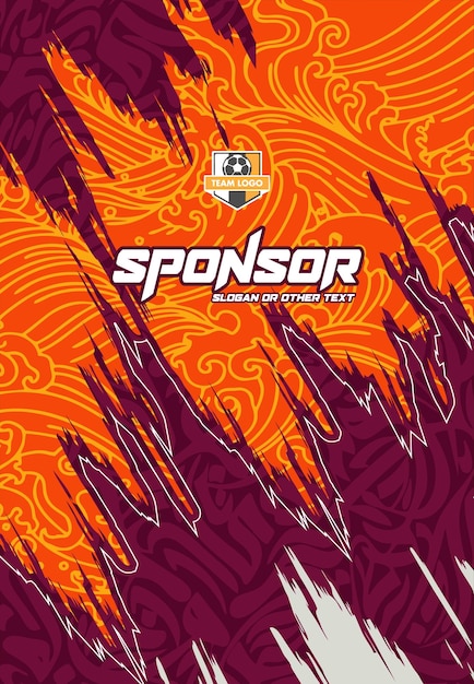 Jersey sport pattern design ready to print for sublimation