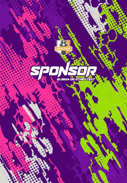 Jersey sport pattern design ready to print for sublimation