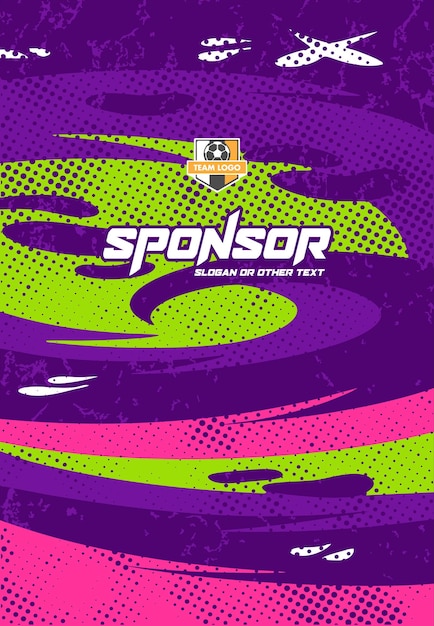 Jersey sport pattern design ready to print for sublimation
