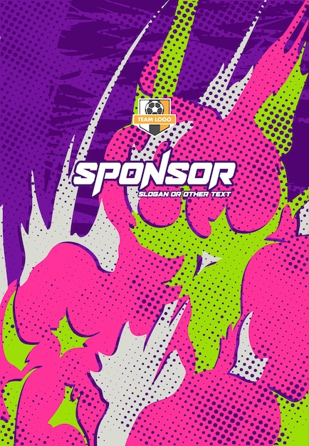 Jersey sport pattern design ready to print for sublimation