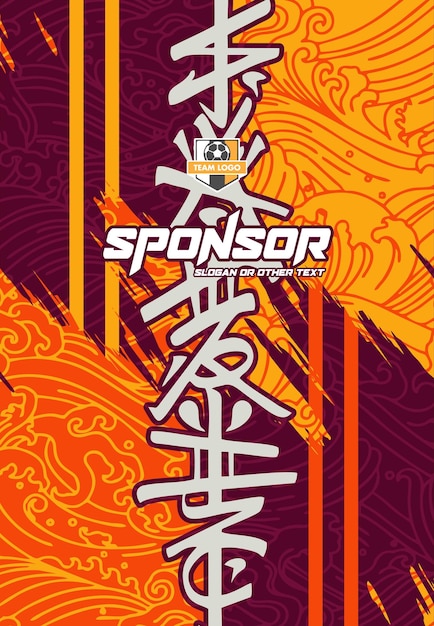 Jersey sport pattern design ready to print for sublimation