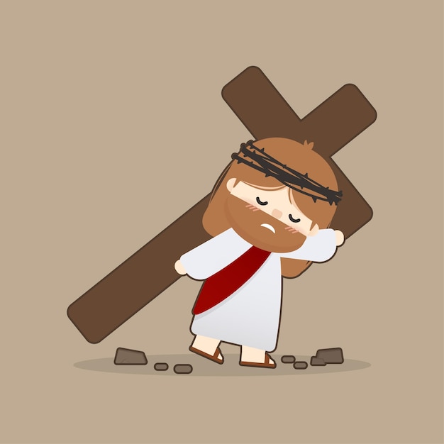 Jesús cargando la cruz