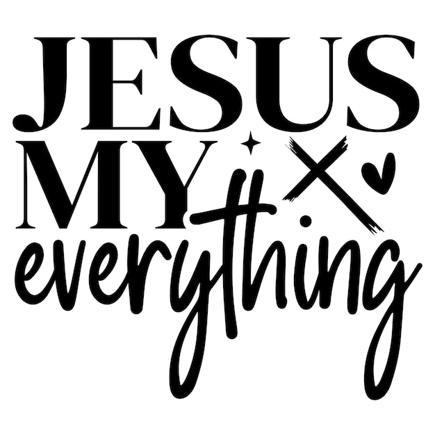 Jesús es mi todo SVG