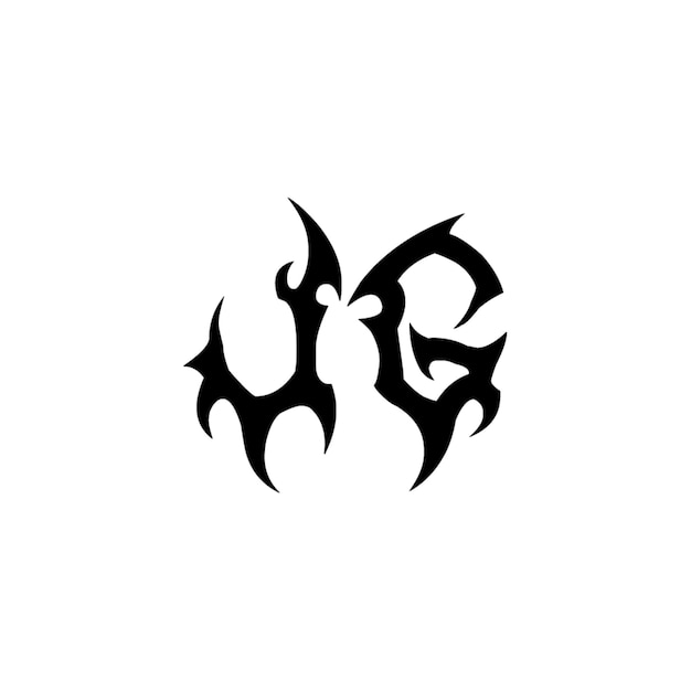 JG monograma logotipo diseño carta texto nombre símbolo monocromo logotipo alfabeto carácter simple logotipo