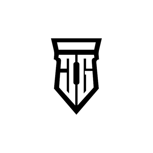 JG monograma logotipo diseño carta texto nombre símbolo monocromo logotipo alfabeto carácter simple logotipo