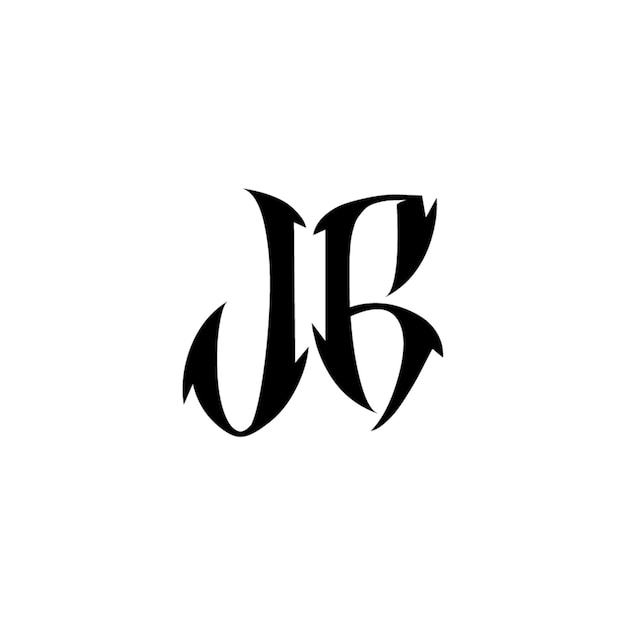 JG monograma logotipo diseño carta texto nombre símbolo monocromo logotipo alfabeto carácter simple logotipo
