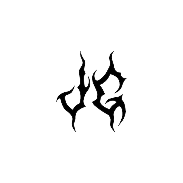 JG monograma logotipo diseño carta texto nombre símbolo monocromo logotipo alfabeto carácter simple logotipo