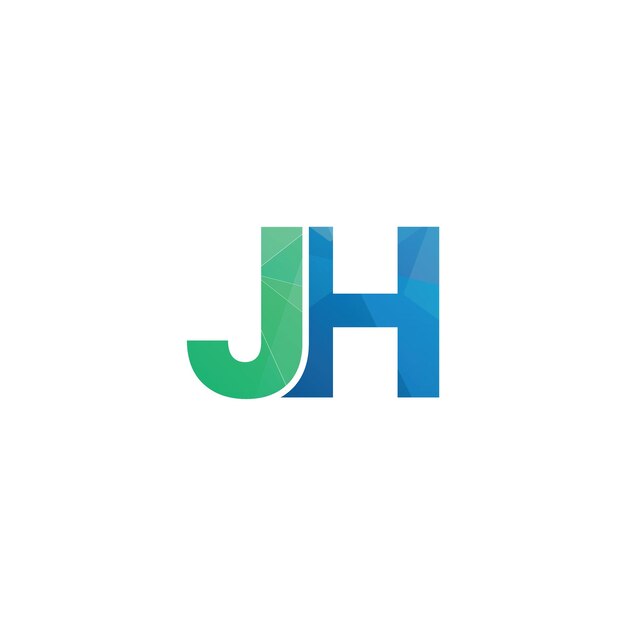 jh iniciales letra monograma icono del logotipo