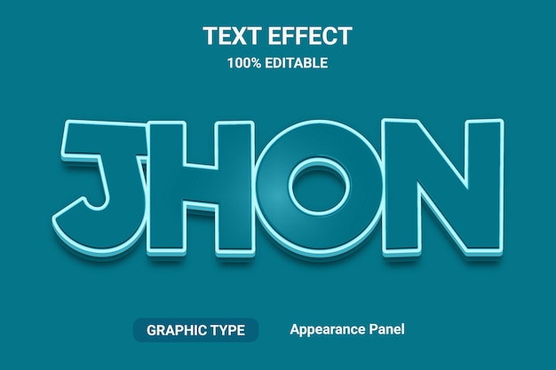 jhon efectos de texto 3d