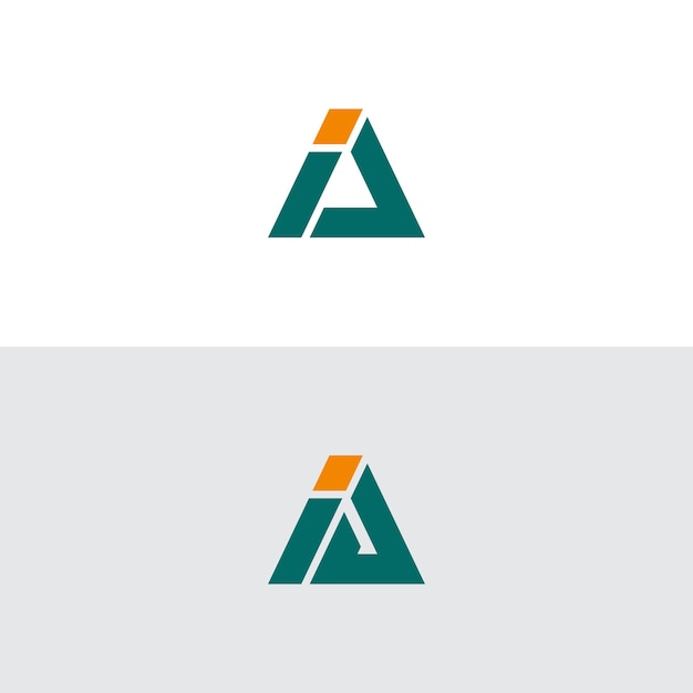 JI IJ J I Letras abstractas Monograma del logotipo