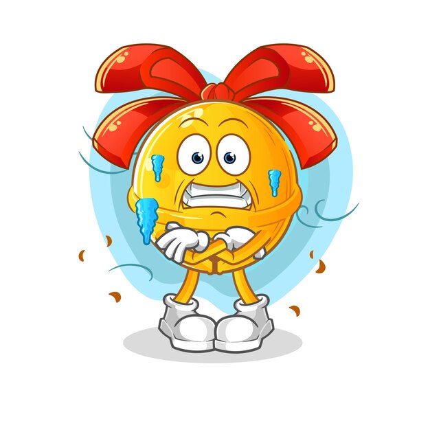 Jingle bell ilustración fría. vector de caracteres