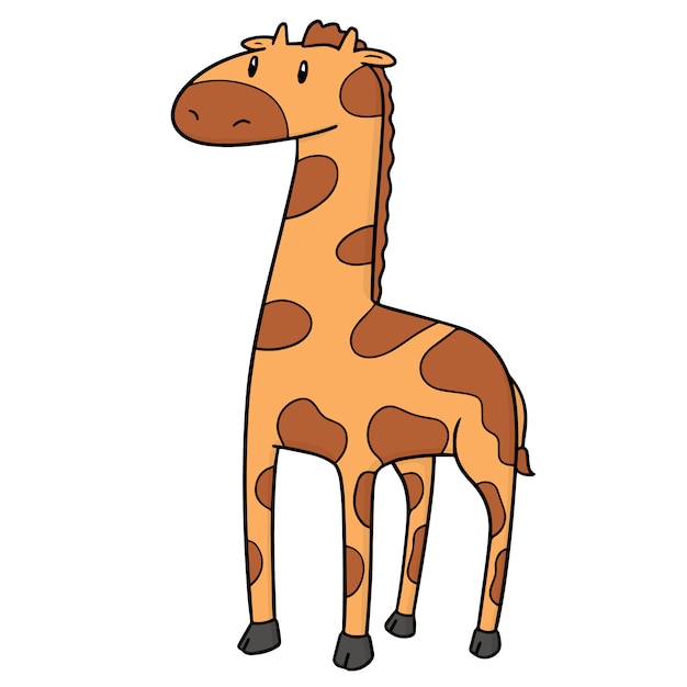 jirafa de dibujos animados
