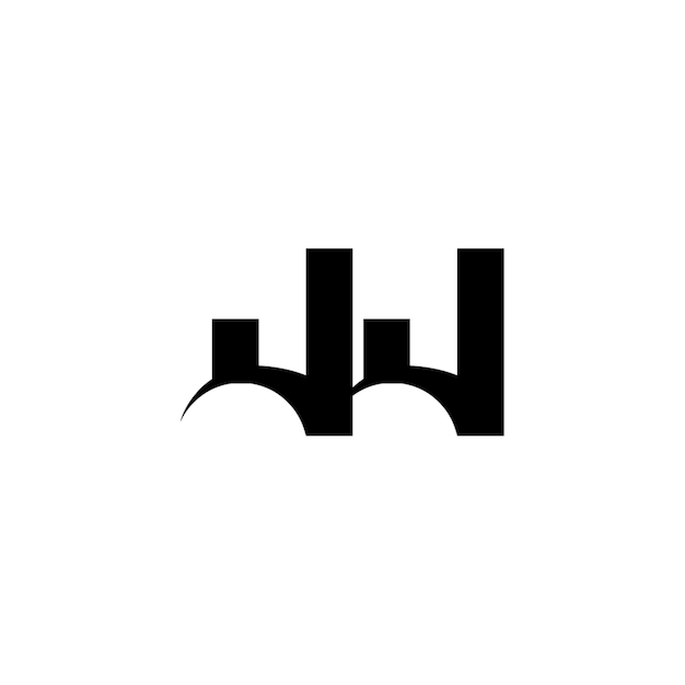 JJ monograma logo diseño carta texto nombre símbolo monocromo logotipo alfabeto carácter simple logo