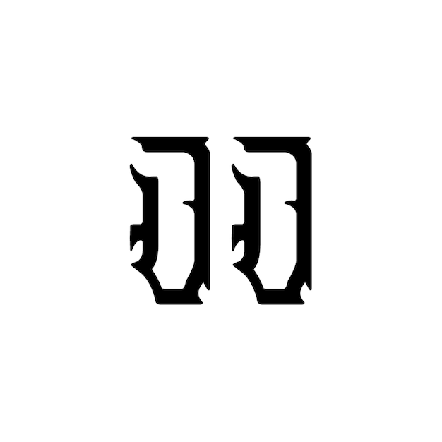 JJ monograma logo diseño carta texto nombre símbolo monocromo logotipo alfabeto carácter simple logo