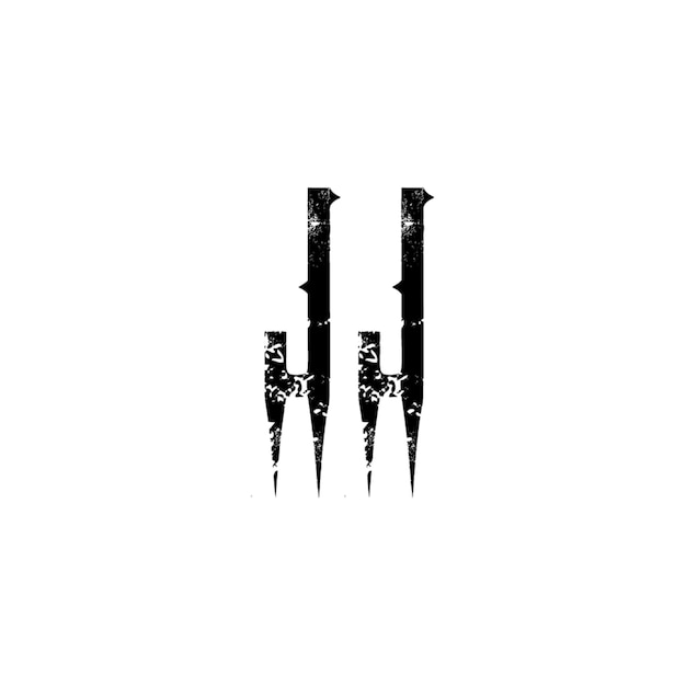 JJ monograma logo diseño carta texto nombre símbolo monocromo logotipo alfabeto carácter simple logo