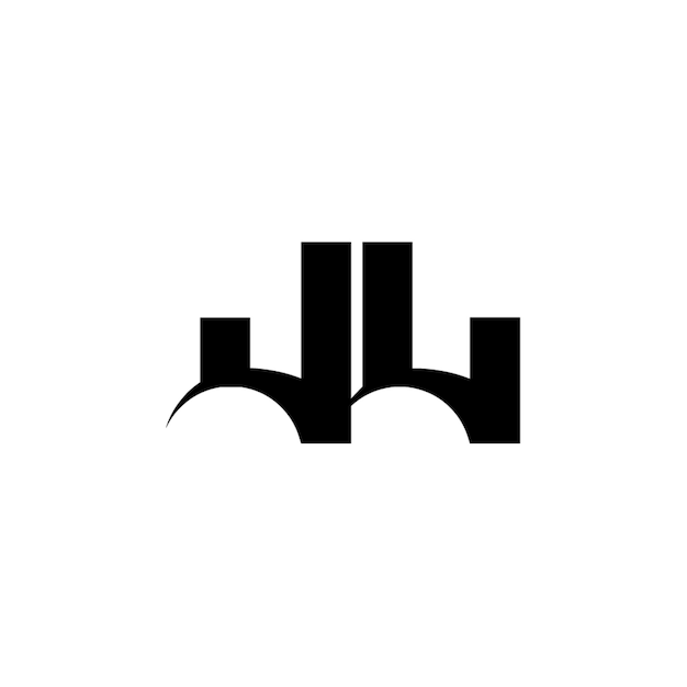 JL monograma logo diseño carta texto nombre símbolo monocromo logotipo alfabeto carácter simple logo