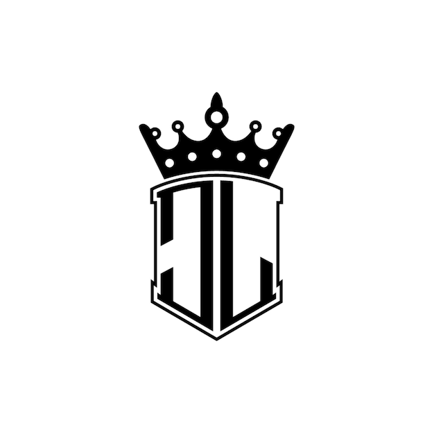 JL monograma logo diseño carta texto nombre símbolo monocromo logotipo alfabeto carácter simple logo