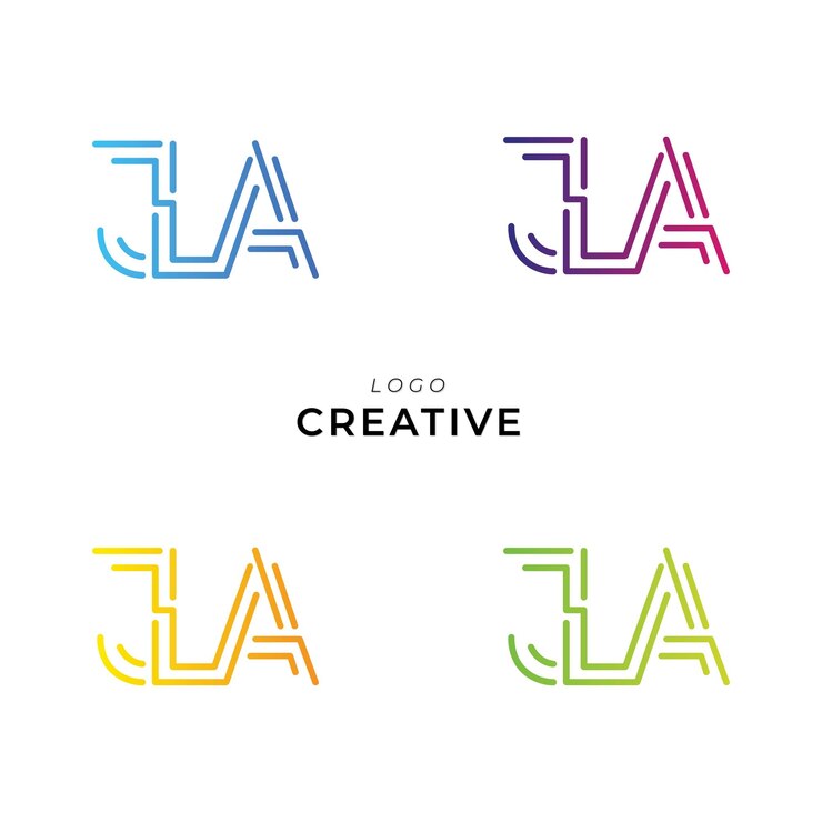 Vector jla creative logo design branding logo design ilustración vectorial diseño de íconos diseño de monogramas
