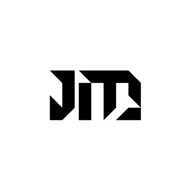 JM monograma logo diseño carta texto nombre símbolo monocromo logotipo alfabeto carácter simple logo