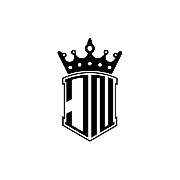 JN monograma logo diseño carta texto nombre símbolo monocromo logotipo alfabeto carácter simple logo