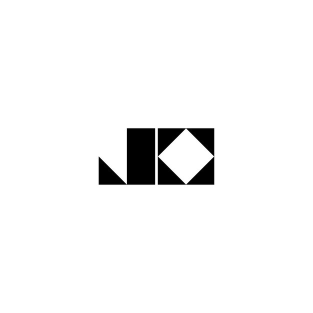 JO monograma logotipo diseño carta texto nombre símbolo monocromo logotipo alfabeto carácter simple logotipo