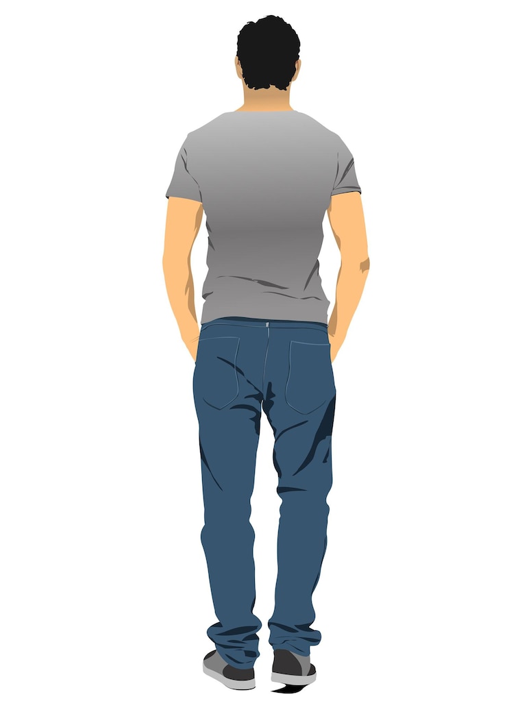 Vector joven apuesto