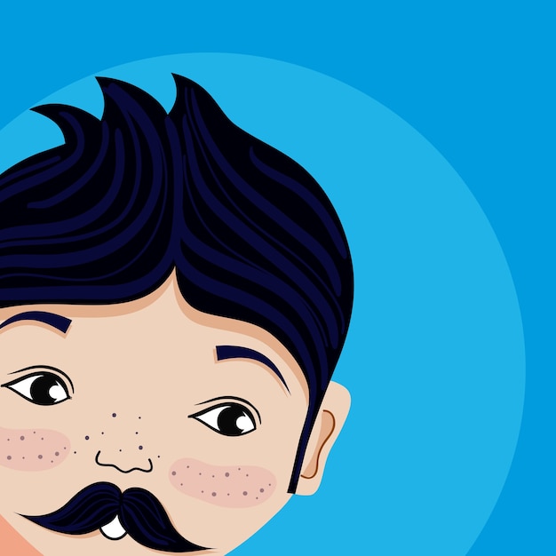 Joven, caricatura