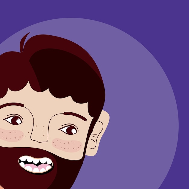 Joven, caricatura