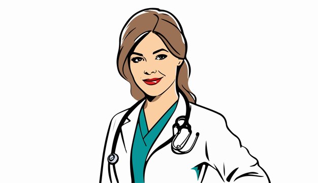 Una joven doctora