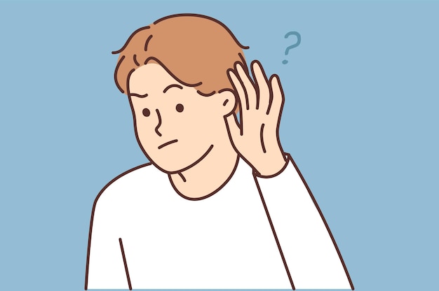 Joven escucha información oculta