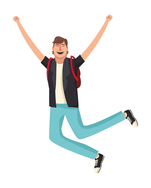 Joven feliz