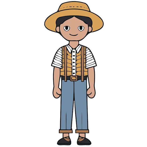 Joven en festa junina