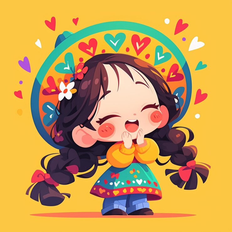 Una joven mexicana celebra el Día de los Niños al estilo de las caricaturas