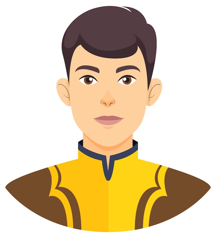 Vector el joven príncipe en traje real