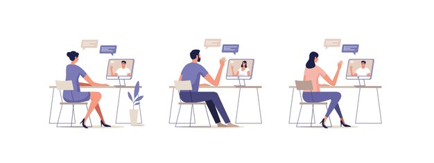 Los jóvenes se comunican en línea mediante dispositivos móviles.