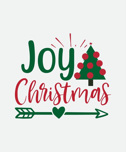 joy Christmat Feliz Navidad SVG Camiseta diseño premium Vector