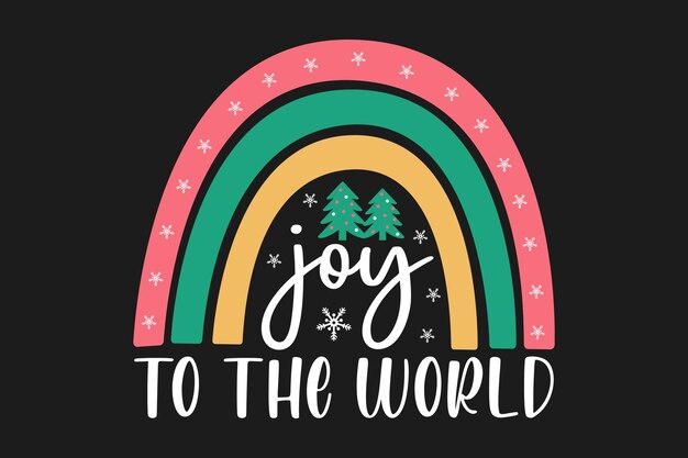 Joy to the world boho arco iris árbol de navidad