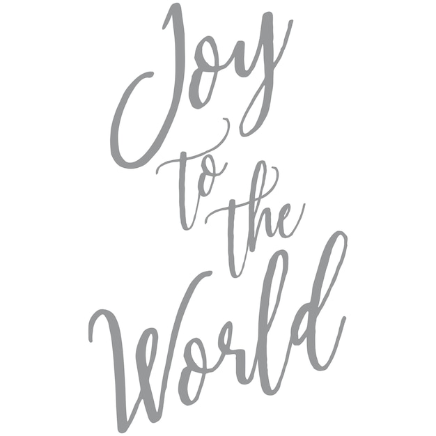 Joy to the world - carta de navidad cita palabra