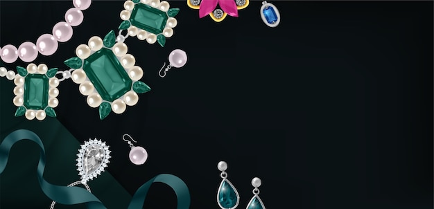 Joyas de esmeralda de lujo