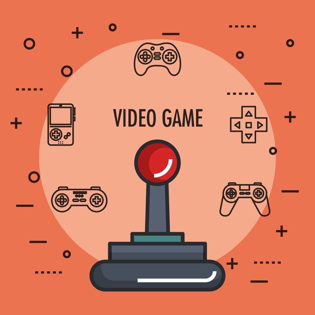 Joystick gamepad icon video game controller symbol