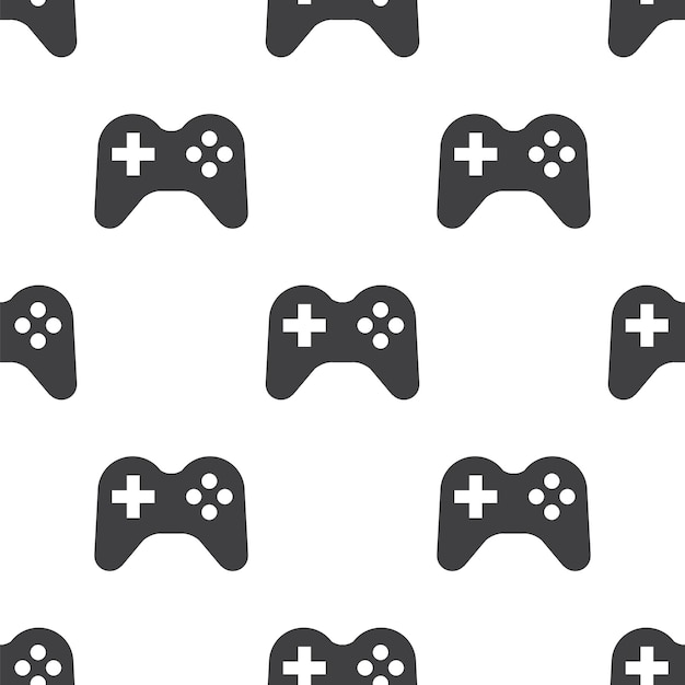 Joystick, patrón transparente de vector, editable se puede utilizar para fondos de páginas web, rellenos de patrón